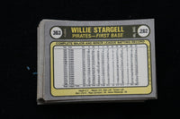 WILLIE STARGELL 1981 FLEER BASEBALL CARDS - CARD #363 - NM-MT - LOT OF 24 - #4