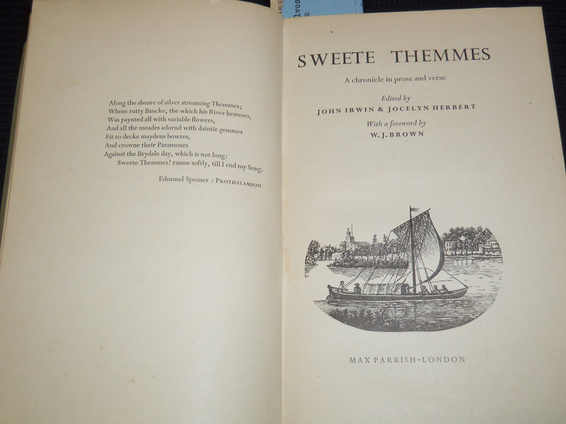 1951 SWEETE THEMMES HARDCOVER BOOK BY JOHN IRWIN - INSCRIBED - KD 7693