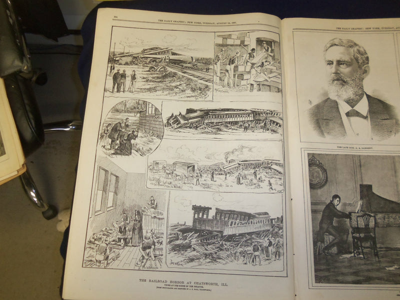 1887 AUGUST 16 THE DAILY GRAPHIC NEWSPAPER - THE JUBILEE NAVAL REVIEW - NT 7662