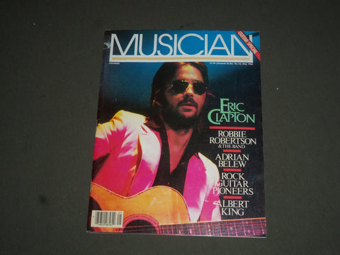 1982 MAY MUSICIAN MAGAZINE - ERIC CLAPTON COVER - SP 7810