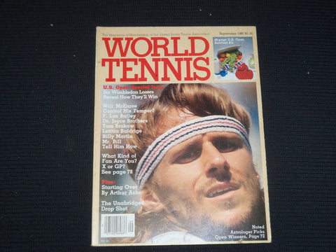 1981 SEPTEMBER WORLD TENNIS MAGAZINE - BJORN BORG COVER - ST 1004I