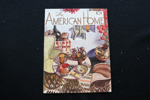1934 JUNE THE AMERICAN HOME MAGAZINE - TABLE WITH PLACESETTINGS COVER - E 10118