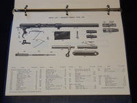 1969-1972 MOSSBERG COMPONENT PARTS LIST LOT OF 2 - SHOTGUNS - RIFLES - KD 805