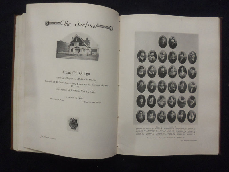1925 SENTINAL UNIVERSITY OF MONTANA YEARBOOK - MISSOULA, MONTANA - YB 3293