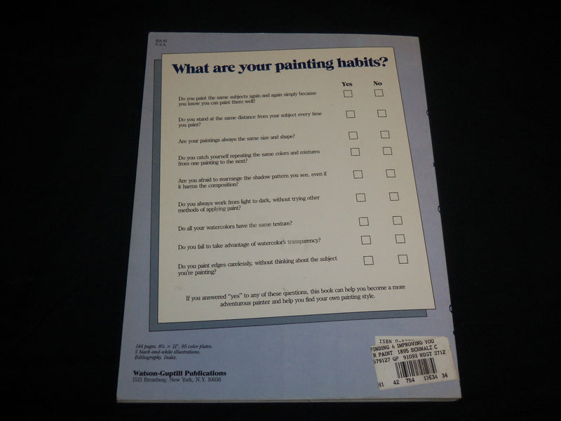 1992 FINDING AND IMPROVING YOUR PAINTING STYLE BOOK - GREAT PHOTOS - I 2013