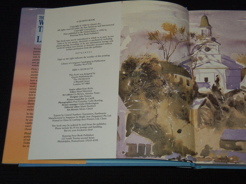 1996 ENCYCLOPEDIA OF WATERCOLOR TECHNIQUES FOR LANDSCAPE BOOK BY SOAN - KD 6494Q