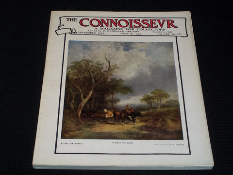1924 SEPTEMBER THE CONNOISSEUR MAGAZINE - A COUNTRY LANE FRONT COVER - E 5511