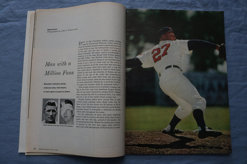 1958 MAY 26 SPORTS ILLUSTRATED MAGAZINE - TONY HULMAN COVER - ST 5506E