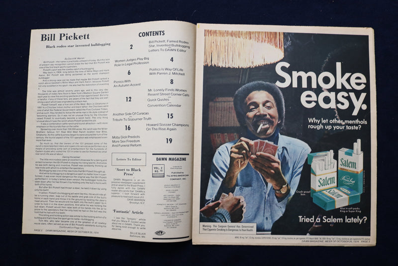1974 OCTOBER DAWN MAGAZINE - CONGRESSMAN PARREN J. MITCHELL COVER - NP 8842