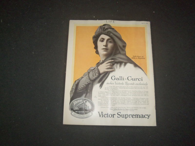 1918 APRIL 11 LIFE MAGAZINE - 