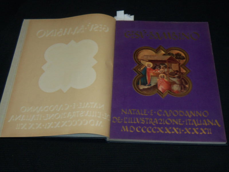 1931-1932 GESU BAMBINO BOOK BY ROBERTO PAPINI - ITALIAN - GREAT PRINTS - R 732Q