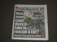 2018 DECEMBER 20 NEW YORK POST NEWSPAPER - HOW MANY COPS TO RESCUE CAT?