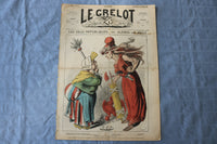 1872 JANUARY 28 LE GRELOT NEWSPAPER - LES DEUX REPUBLIQUES - FRENCH - NP 8575