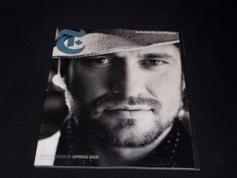 2005 SPRING T NY TIMES STYLE MAGAZINE - GERARD BUTLER FRONT COVER - E 13319