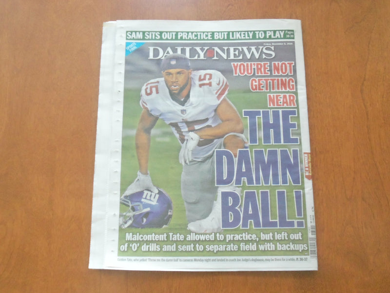 2020 NOVEMBER 6 NEW YORK DAILY NEWS NEWSPAPER - TRUMP LIES ABOUT VOTING FRAUD