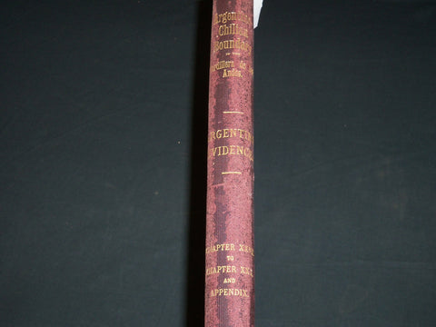 1900 ARGENTINE - CHILIAN BOUNDARY REPORT PART 4 CHAPTERS 27-30 - KD 3600G