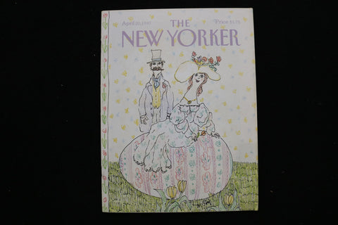 1987 APRIL 20 NEW YORKER MAGAZINE - GREAT ILLUSTRATED COVER - NY 3279