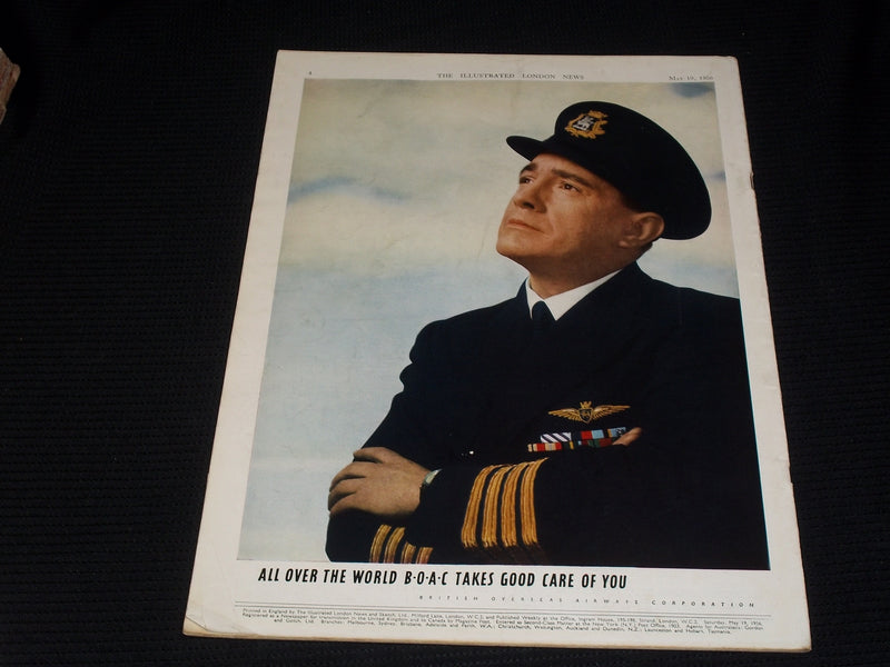 1956 MAY 19 ILLUSTRATED LONDON NEWS MAGAZINE NICE COVERS & ADS - E 4237