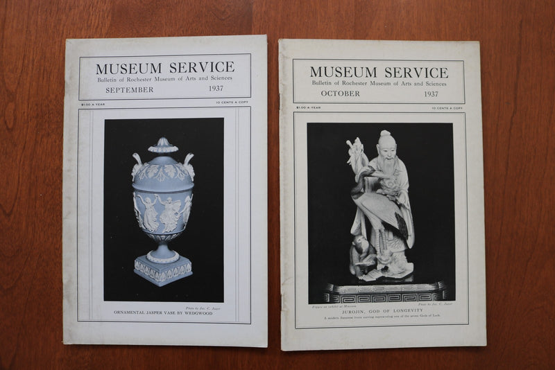 1936-1938 MUSEUM SERVICE ROCHESTER BULLETIN - LOT OF 15 - O 3915