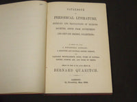 1882 PERIODICAL LITERATURE CATALOGUE BERNARD QUARITCH PART 3 - KD 2087