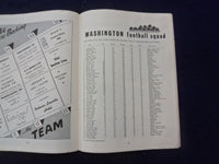 1952 OCTOBER 11 FOOTBALL PROGRAM - UNIV WASHINGTON VS. UNIV ILLINOIS - SP 5454P