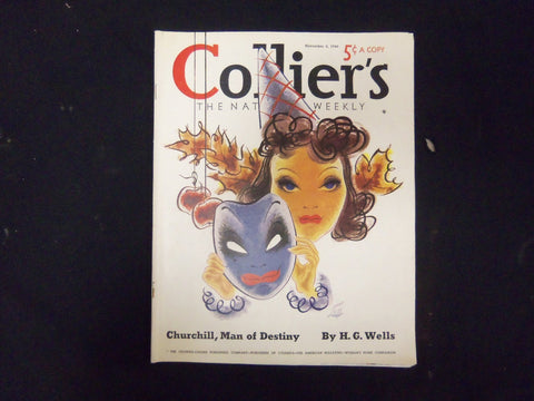1940 NOV 2 COLLIER'S MAGAZINE - GREAT ILLUSTRATIONS, ARTICLES & ADS - ST 3664