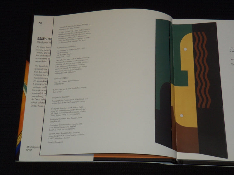 2003 ESSENTIAL ART DECO HARDCOVER BOOK BY GHISLAINE WOOD - KD 6494P