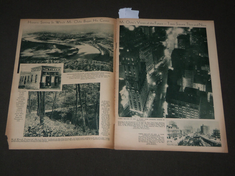 1935 APRIL 20 MID-WEEK PICTORIAL MAGAZINE SECTION - ADOLPH S. OCHS- J 3222