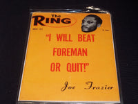 1973 AUGUST THE RING MAGAZINE - JOE FRAZIER FRONT COVER - E 3976