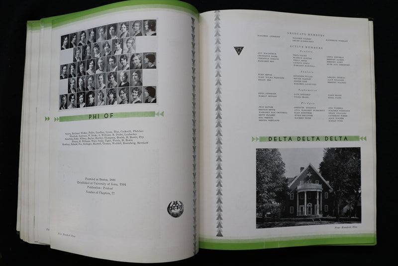 1932 THE HAWKEYE UNIVERSITY OF IOWA YEARBOOK - IOWA CITY, IOWA - YB 3540