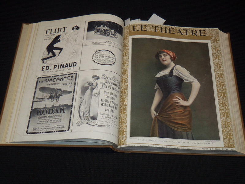 1910 JULY-DECEMBER LE THEATRE MAGAZINE BOUND VOLUME - 12 ISSUES - KD 2278N