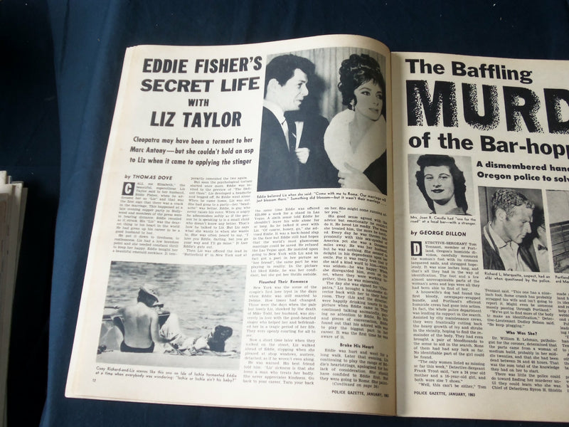 1963 JANUARY THE NATIONAL POLICE GAZETTE MAGAZINE - ANITA EKBERG - B 5718