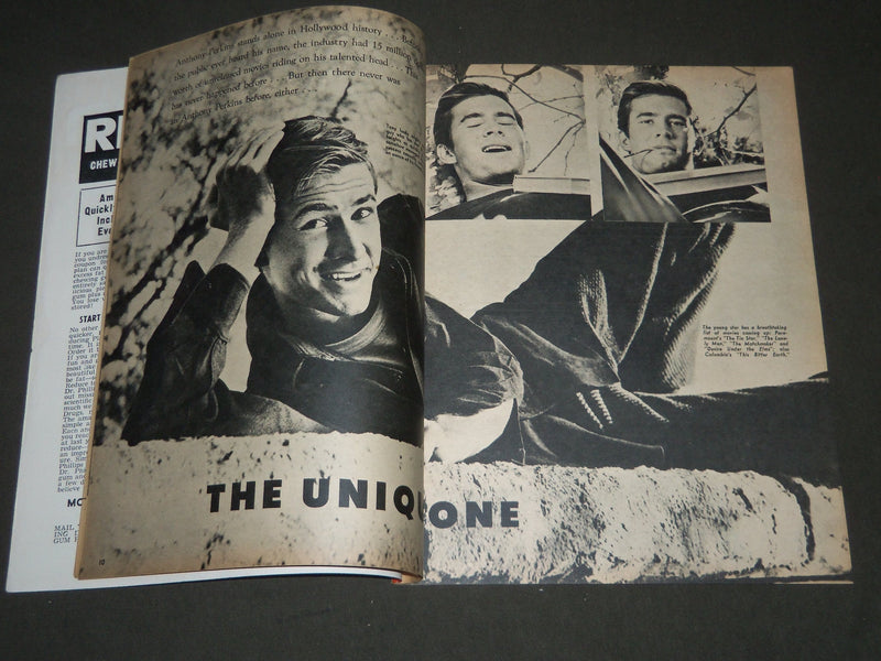 1957 FALL MOVIE ALBUM MAGAZINE - REYNOLDS & AUDREY HEPBURN COVER - ST 4990