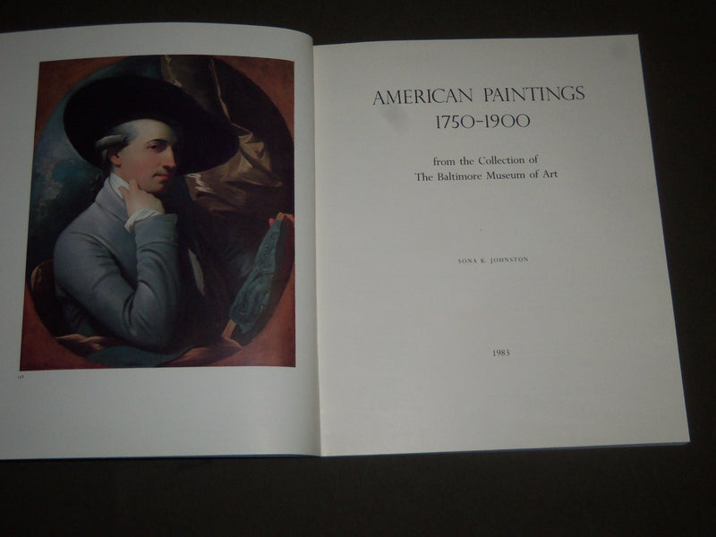 1983 AMERICAN PAINTINGS 1750-1900 BY SONA K. JOHNSTON SOFTCOVER BOOK - I 1223