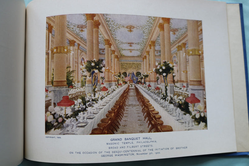 1926 R.W. GRAND LODGE OF PENNSYLVANIA SOUVENIR ALBUM - HARDCOVER BOOK - K 3344