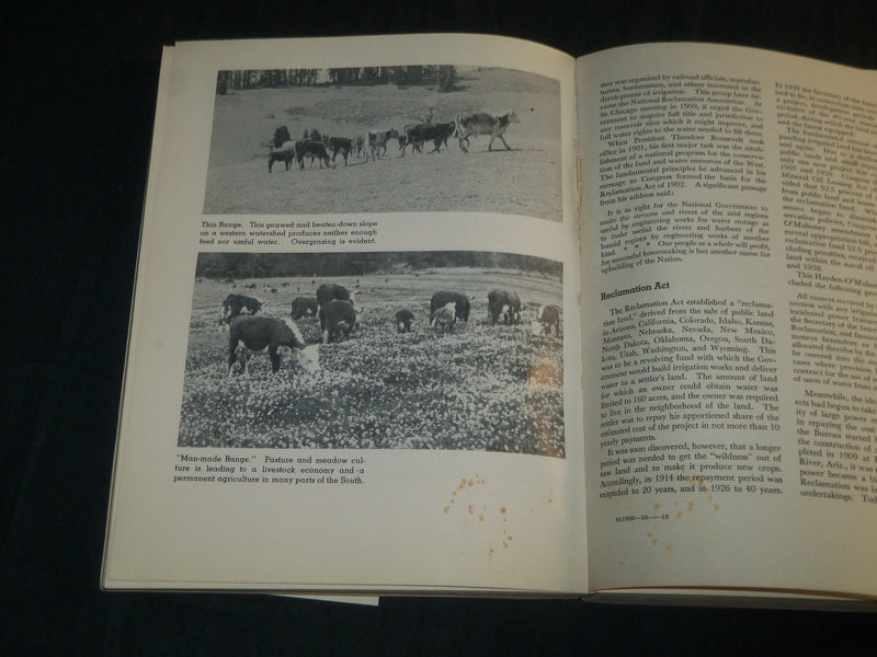 1950 A WATER POLICY FOR THE AMERICAN PEOPLE VOLUME 1 - POLICY - KD 5735