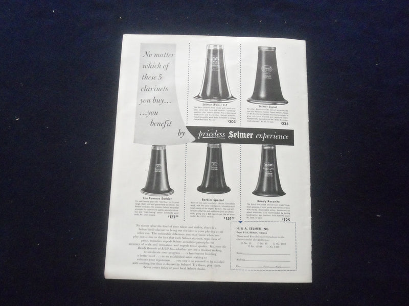 1953 FEBRUARY WOODWIND MAGAZINE - J 8404