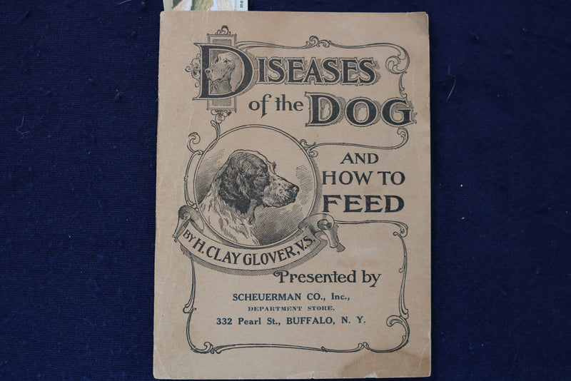 1917 DISEASES OF THE DOG AND HOW TO FEED SOFTCOVER BOOK - K 1330