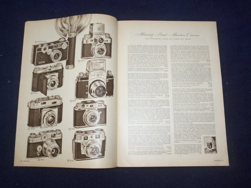 1953 MONTGOMERY WARD PHOTOGRAPHIC CATALOG - SOFTCOVER - J 9304