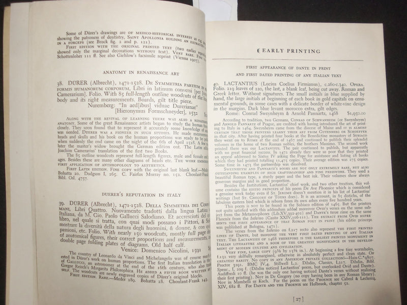 1940 BOOKS FOR LIBRARIES SOFTCOVER BOOK BY HERBERT REICHNER - CAT. NO. 6- J 9938