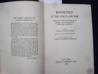1923 ROOSEVELT AS THE POETS SAW HIM HARDCOVER BOOK BY CHARLES TOWNE - KD 8680