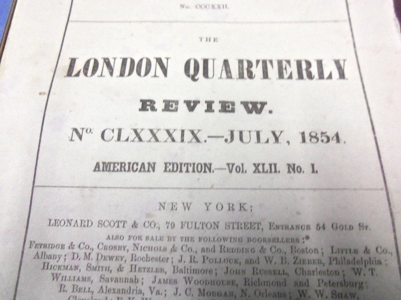 1854-1856 EDINBURGH WESTMINSTER LONDON BLACKWOOD MAGAZINE LOT OF 4 - O 1916
