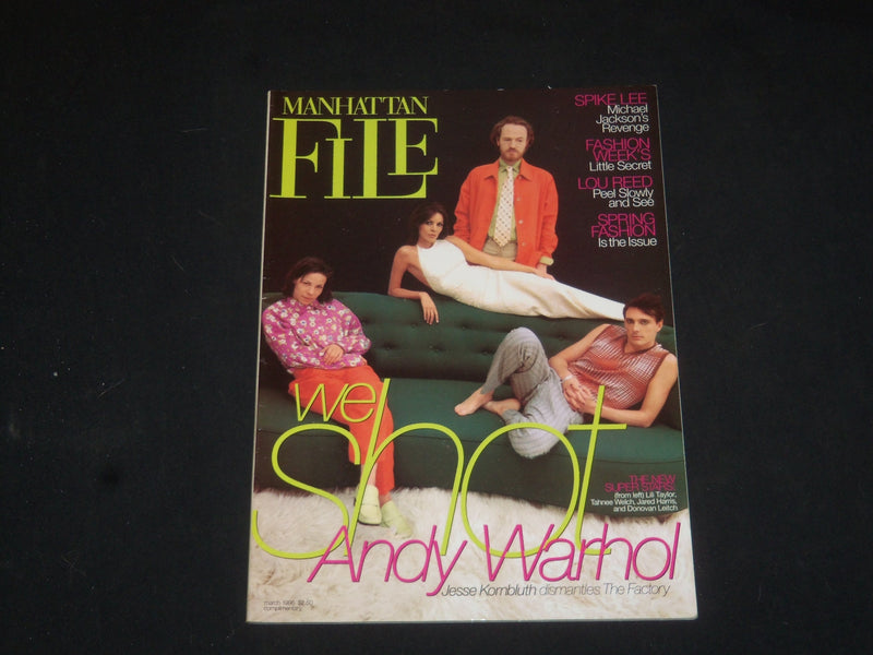 1996 MARCH MANHATTAN FILE MAGAZINE - I SHOT ANDY WARHOL - SP 6107