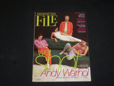 1996 MARCH MANHATTAN FILE MAGAZINE - I SHOT ANDY WARHOL - SP 6107