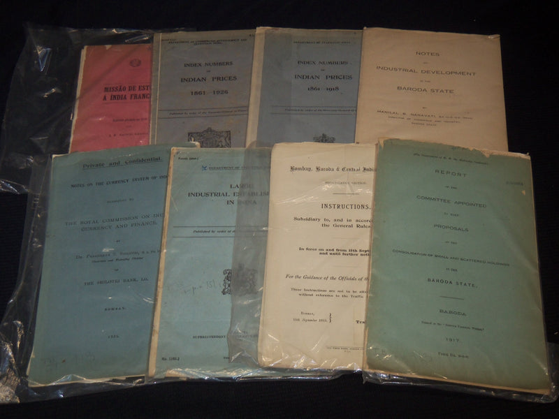 1866-1926 GOVERNMENT REPORTS & STUDIES ON INDIA LOT OF 32 PIECES - O 2515I