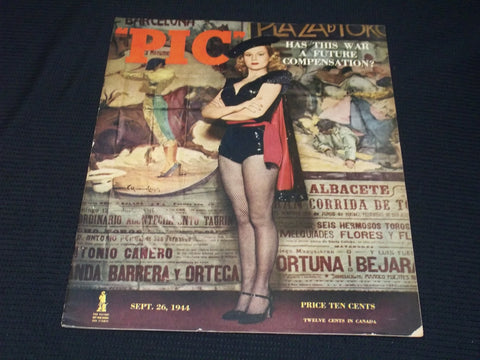 1944 SEPTEMBER 26 PIC MAGAZINE - VIRGINIA MAYO FRONT COVER - E 20588