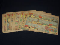 1940-1944 DONALD DUCK NEWSPAPER COLOR COMIC STRIPS - LOT OF 10 - NP 9179