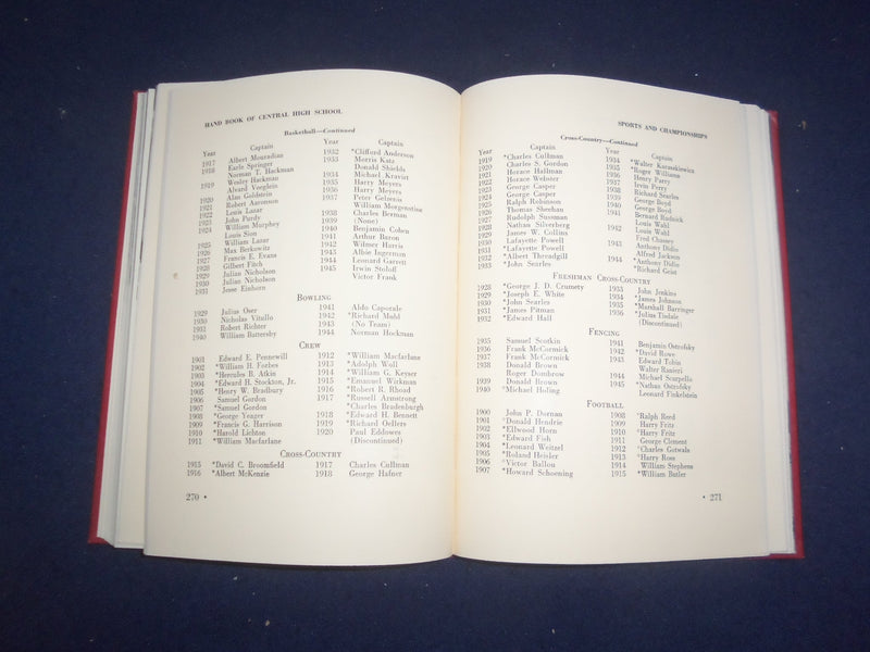 1945 CENTRAL HIGH SCHOOL OF PHILADELPHIA 1944-1946 HARDCOVER BOOK - KD 8171
