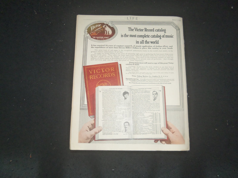1917 JANUARY 4 LIFE MAGAZINE - WARNING TO EVIL DOERS - L 764M