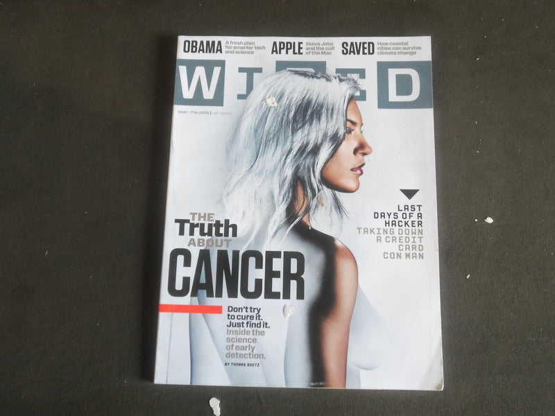 2009 JANUARY WIRED MAGAZINE - THE TRUTH ABOUT CANCER COVER - B 5340Y